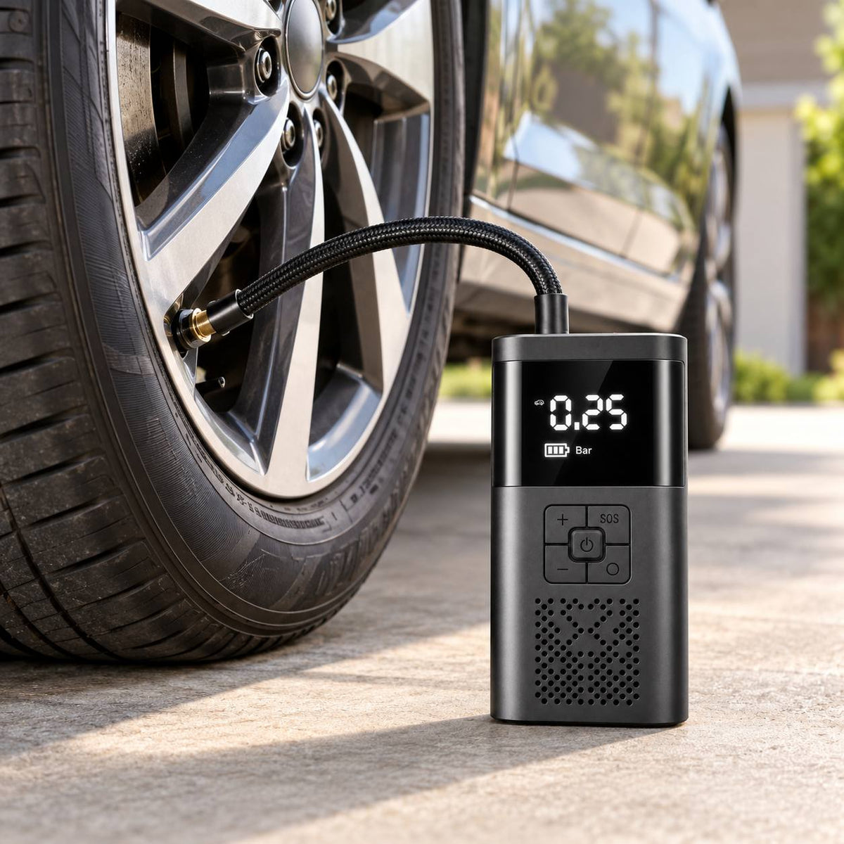 Novafy AIR PRO — Compressore Portatile Wireless con Torcia LED